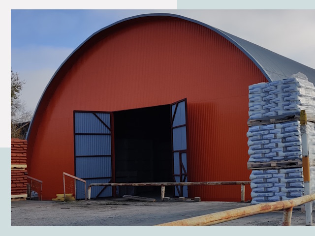 Полукруглые ангары по цене от 628 руб. в Волхов