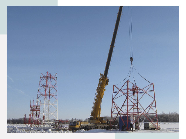 Монтаж вышек связи в Волхове