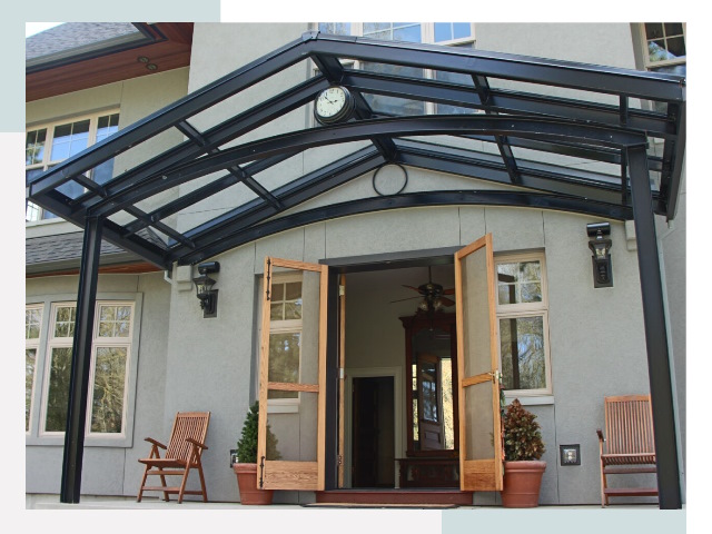 Козырьки металлические в Волхове