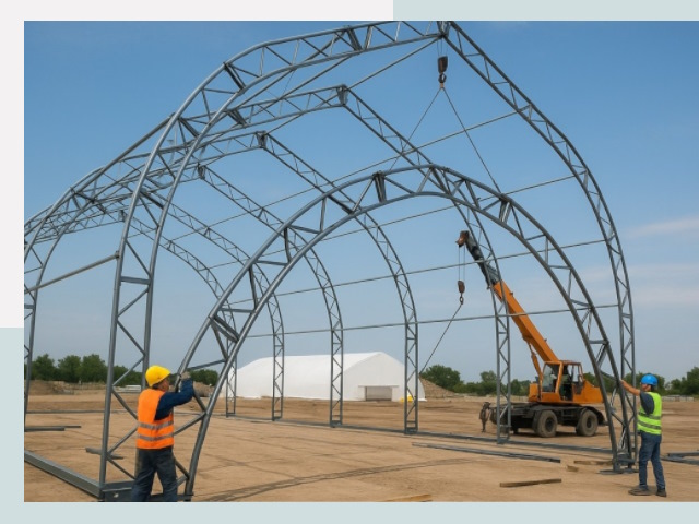 Монтаж ангаров в Волхове от 628 руб. - Надежно и быстро