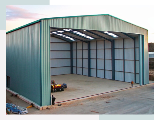 Строительство ангаров в Волхове